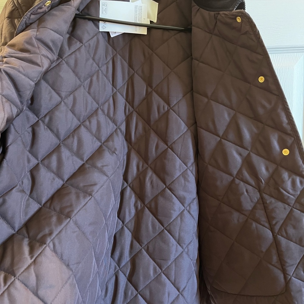 NWT Quilted Jacket With Corduroy Collar - Picture 4 of 8